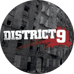 District 9 Logo On Building 1" Pin
