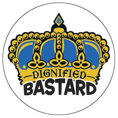 Dignified Bastard Logo Pin 1" Crown