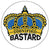 Dignified Bastard Logo Pin 1" Crown